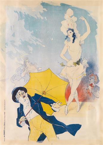 JULES CHÉRET (1836-1932). [ART NOUVEAU.] Group of 3 posters. 1883-1894. Sizes vary.